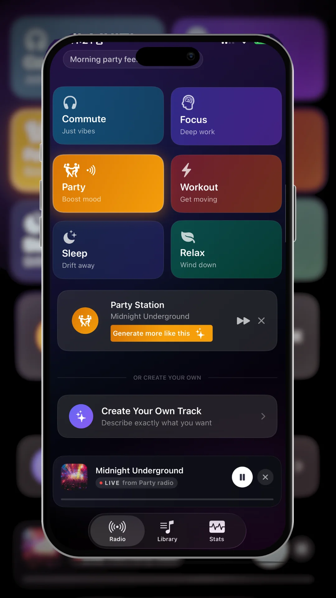 Mood Grid UI