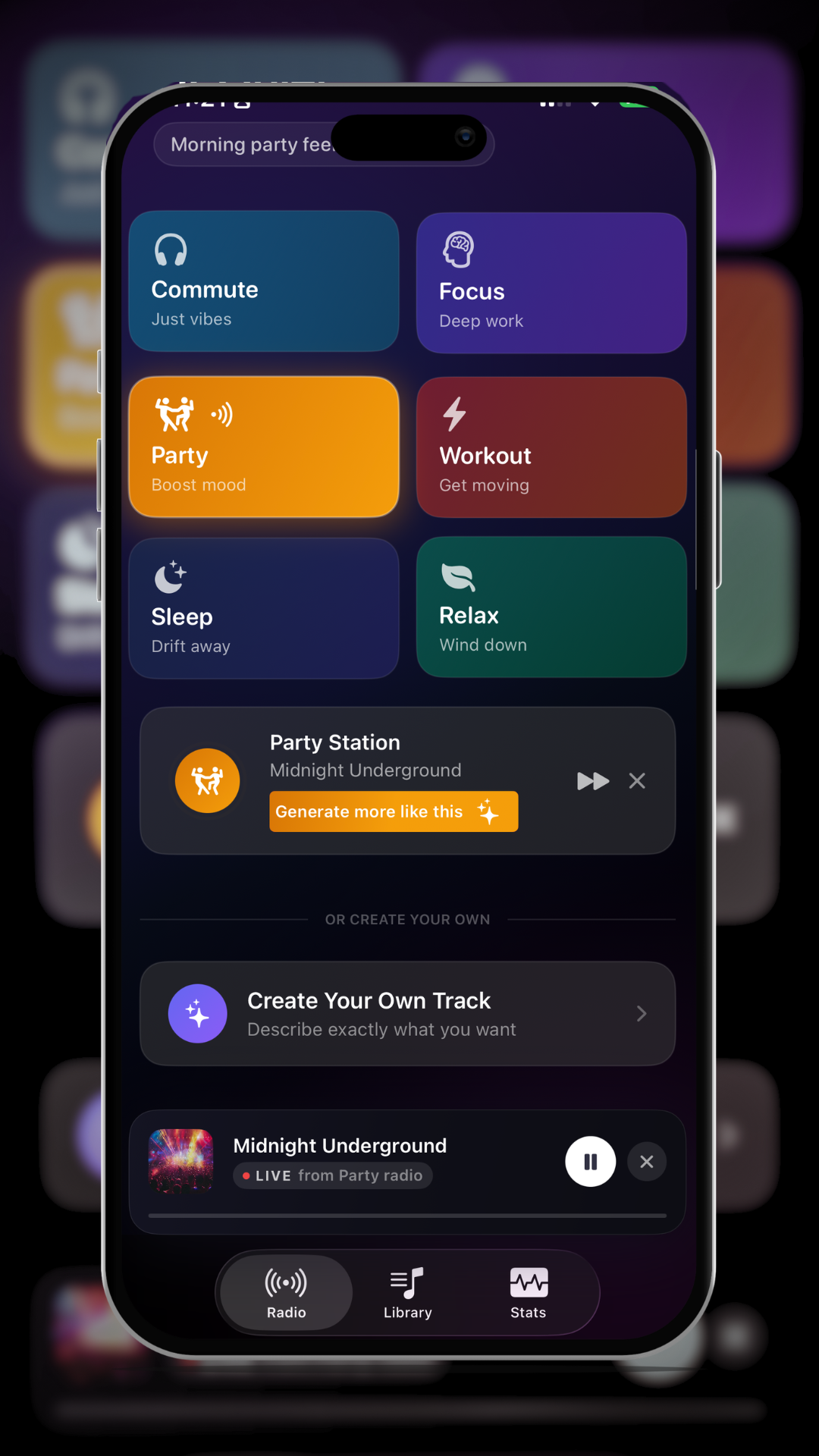 Mood Grid UI